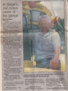Joe Brega Retirement Journal News